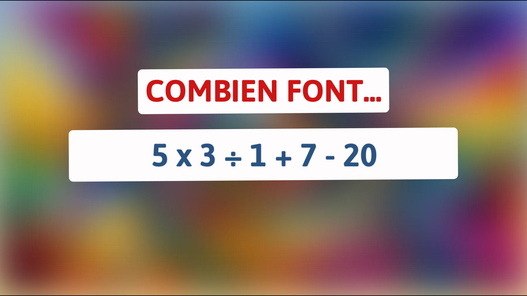 Dévoilez la réponse à cette énigme mathématique complexe que seul 1% des gens peuvent résoudre!"
